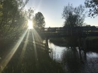 Lunetten in de avondzon